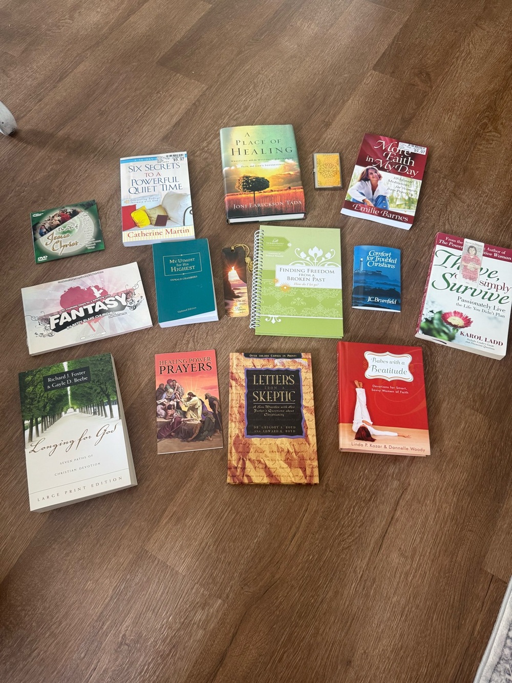Religious books, devotionals, journals, apologetics bundle